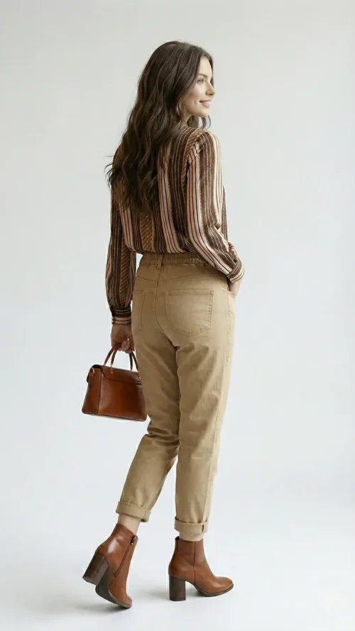 Blouse satinée col lavallière