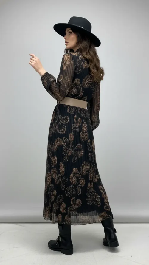 Robe longue en voile