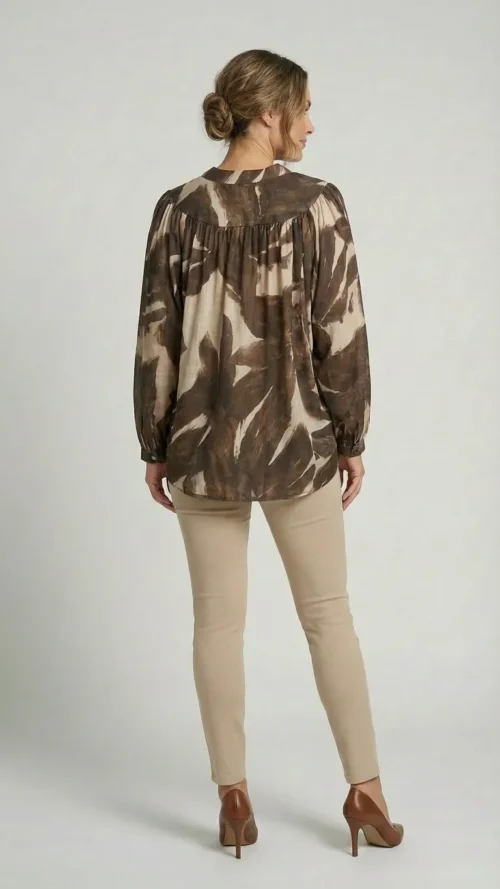 Chemisier oversize imprimée