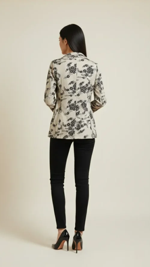 Veste blazer femme imprimé floral